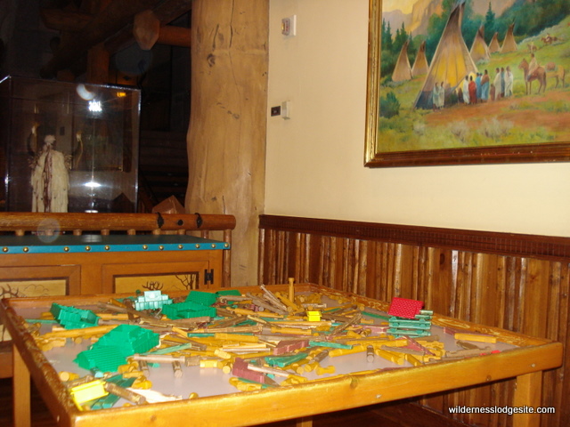 Lincoln Logs in Waiting Area